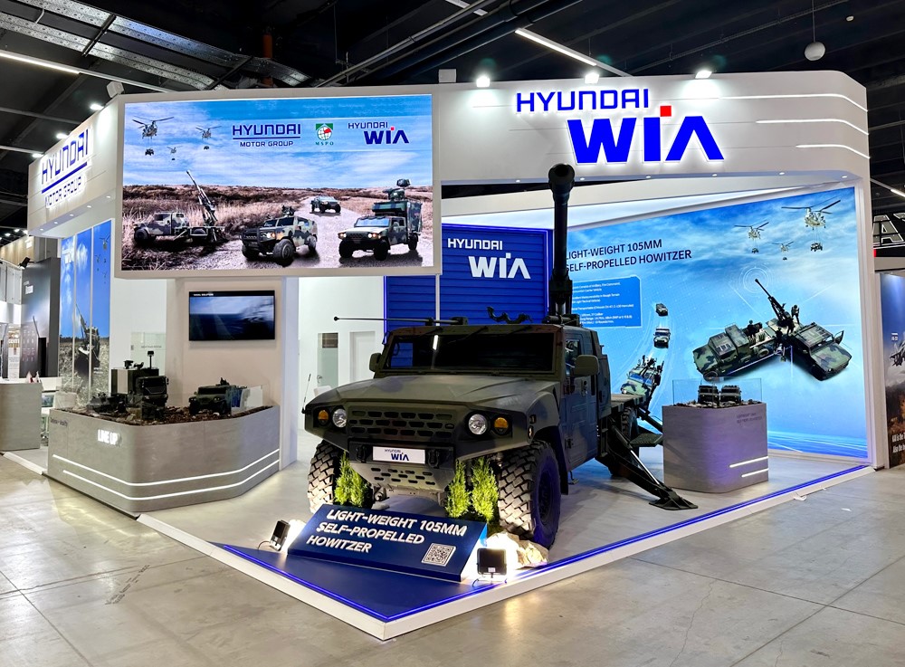 The HYUNDAI WIA booth at ‘MSPO 2025’ which commenced on the 2nd(local time) at Kielce, Poland. Courtesy of HYUNDAI WIA.